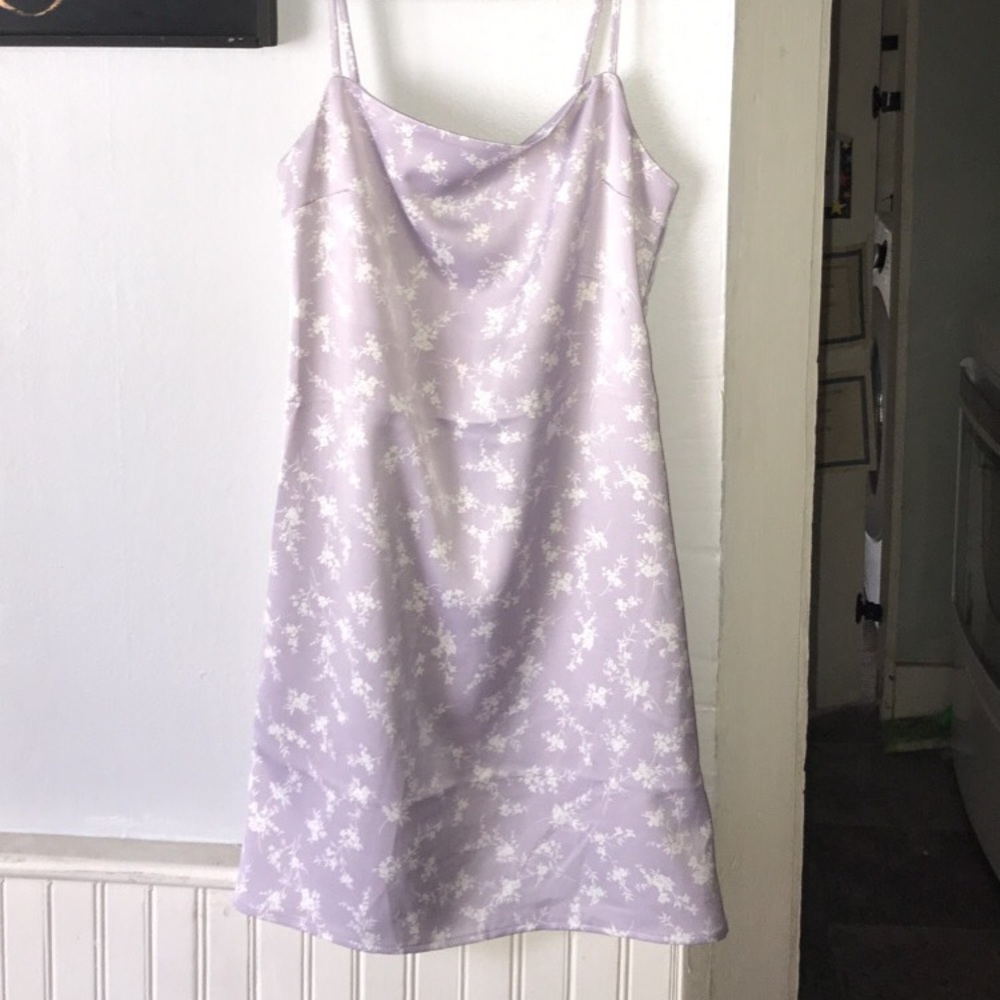 Lavender mini dress from garage